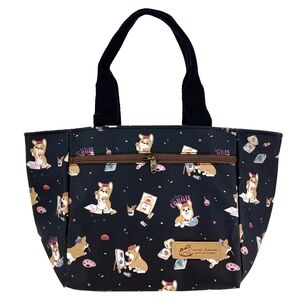Corgi Insulated Lunch Tote Bag Thermal & Cold Snack Cooler Pail Bento Container